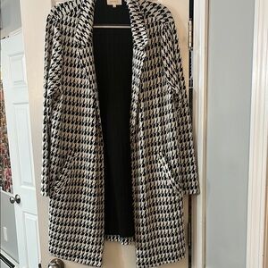 Stylish Black and White Women's Coat